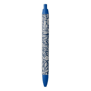 Blue & White Vintage Floral Pattern Pen