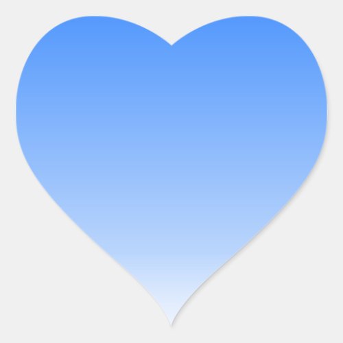 blue white water background heart sticker