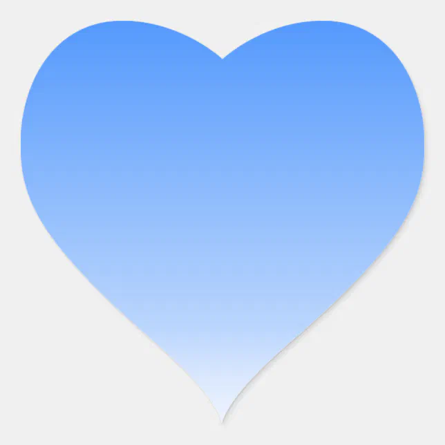 blue white water background heart sticker | Zazzle