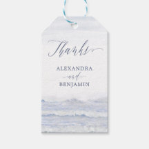 Blue White Watercolor Nautical Beach Wedding