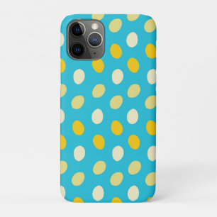 Blue White Yellow Colorful Eggs Bird Nests Dots iPhone 11 Pro Case
