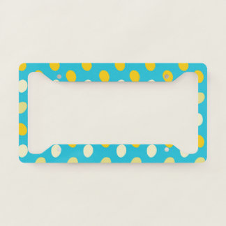 Blue White Yellow Colorful Eggs Bird Nests Nature License Plate Frame