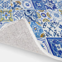Blue, White & Yellow Mediterranean Italian Pattern