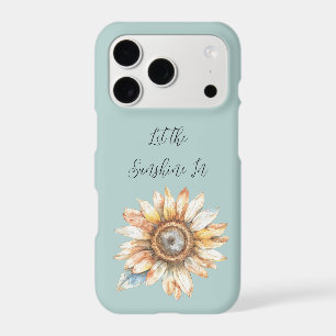 Blue White Yellow Sunflower iPhone 17 Pro Case