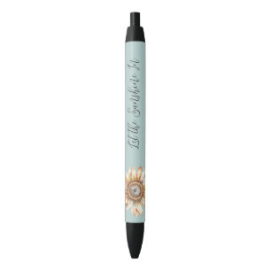 Blue White Yellow Sunflower Pen