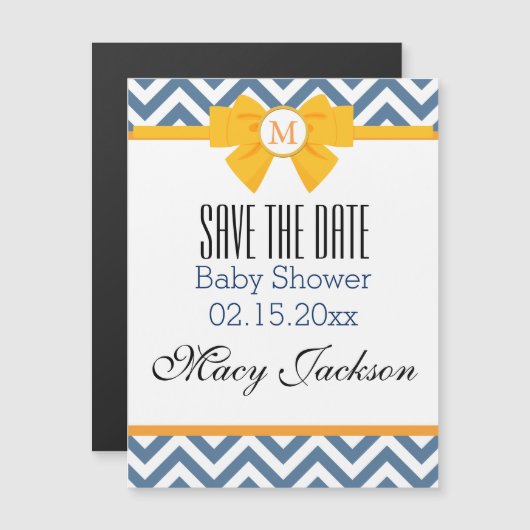 Blue & White Zig Zag Pattern (Front/Back)