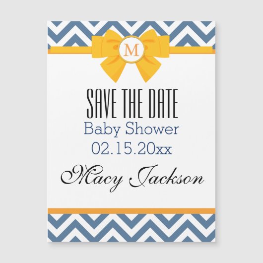 Blue & White Zig Zag Pattern (Front)