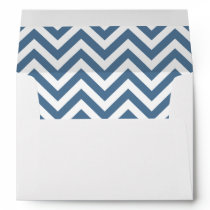 Blue & White Zig Zag Pattern Envelope