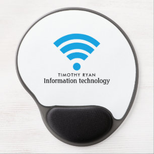 Blue Wi-Fi Logo, Information Technology, Computer Gel Mouse Pad