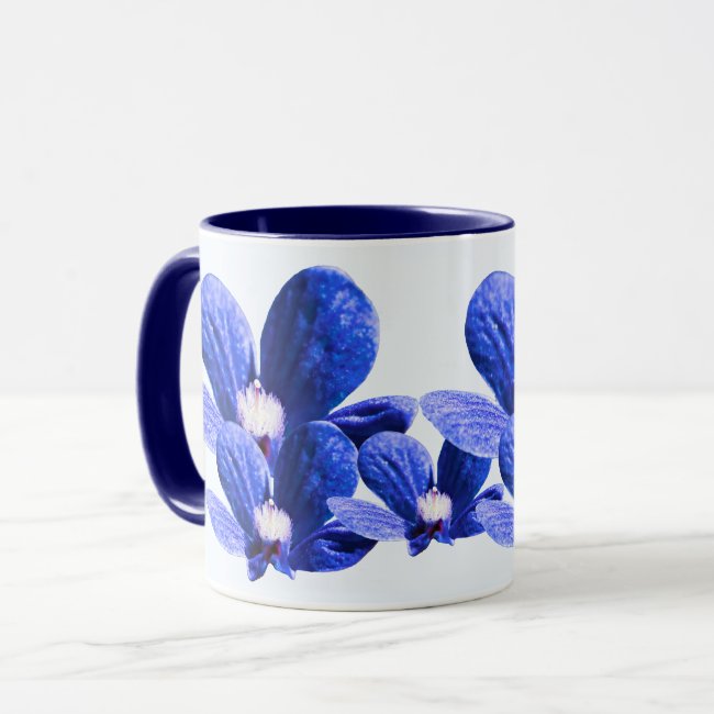 Blue Wild Flowers Mug