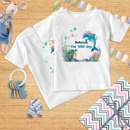 Blue Wild One Oceanic Adventure party  T_Shirt