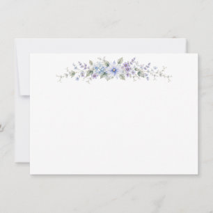 Blue Wildflower Flat Notecards
