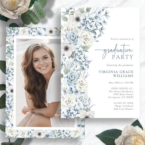 Blue Wildflower Graduation