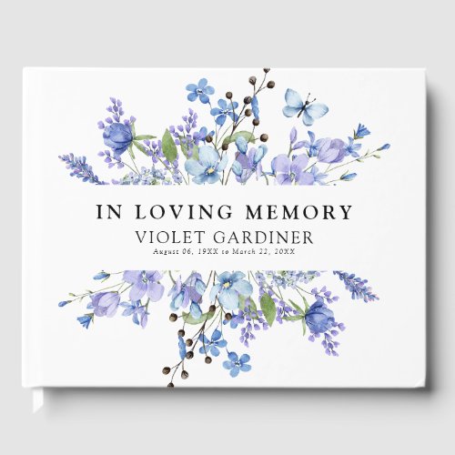 Blue Wildflower In Loving Memory Keepsake