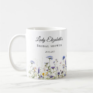 Blue Wildflower Regency Bridal Collection Coffee Mug