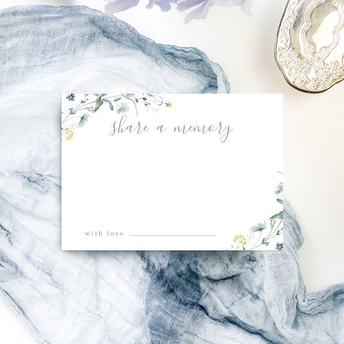 Blue Wildflower Rustic Boho share a memory card