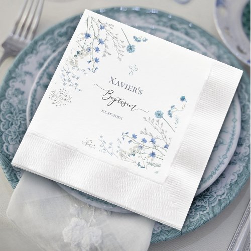 blue wildflowers Baptism
