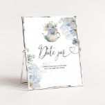 Blue Wildflowers bridal date night ideas Date jar Poster<br><div class="desc">Blue Wildflowers bridal date night ideas Date jar Poster
Matching items available.</div>