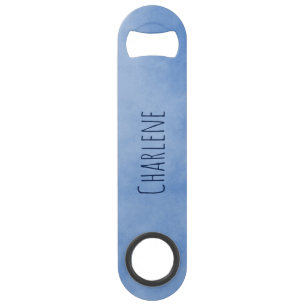 Blue will blow you away parchment speed bottle opener