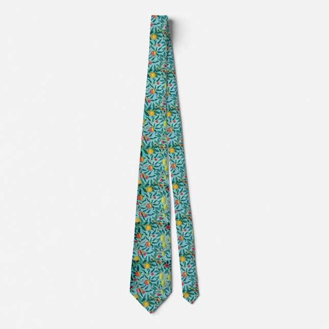 BLUE WILLIAM MORRIS 2 NECK TIE (Front)