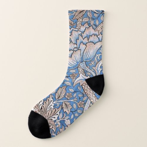 Blue William morris Seaweed  Socks