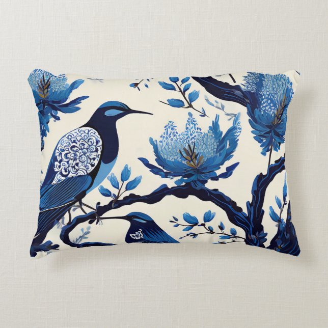 Blue Willow Accent Pillow (Front)