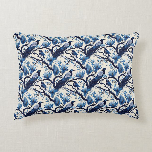 Blue Willow Accent Pillow (Front)
