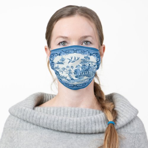 Blue Willow Adult Cloth Face Mask