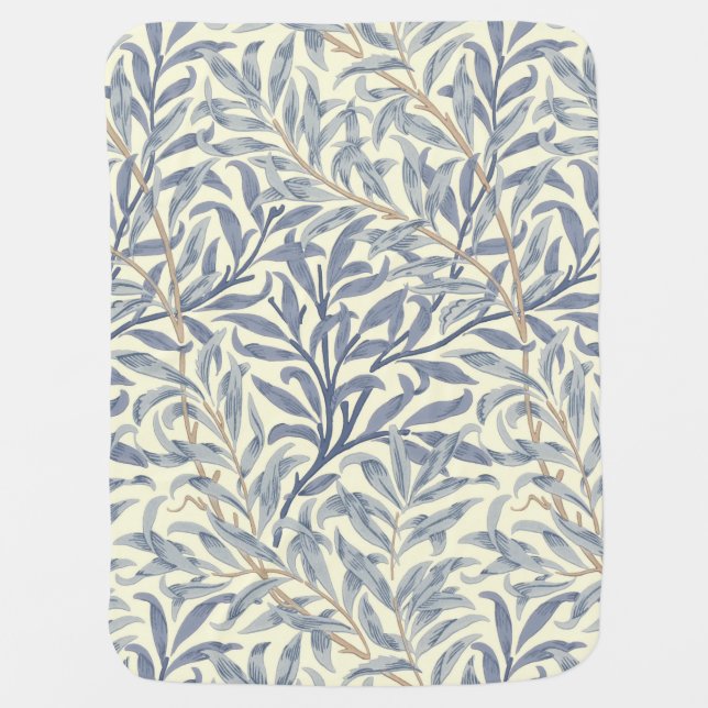 Blue Willow Bough (by William Morris) Baby Blanket (Front)