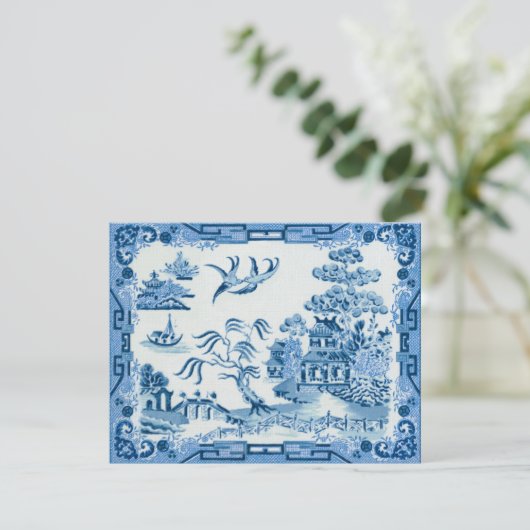 Blue Willow Card (Standing Front)