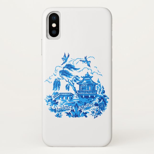 Blue Willow China Design Cell Phone Case (Back)