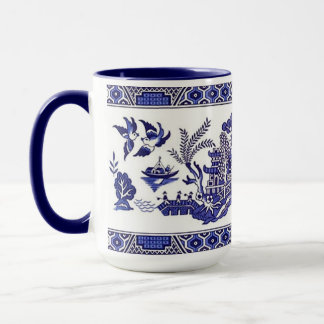 Blue Willow China Design Mug