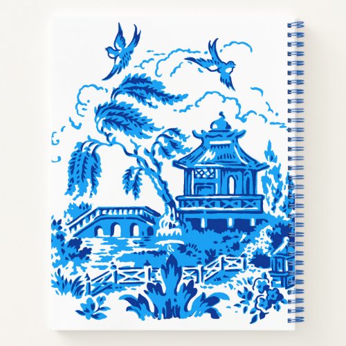 Blue Willow China Design Notebook
