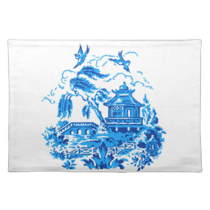 Blue Willow China Design Placemat v2