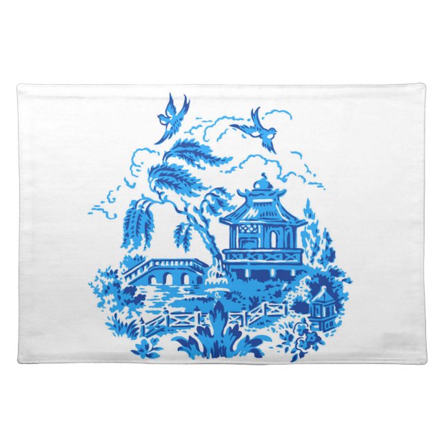 Blue Willow China Design Placemat v2 (Front)