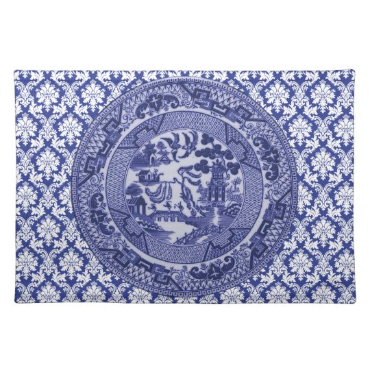 Blue Willow China Design Placemat v4