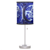Blue Willow China Table Lamp - (Left)