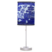 Blue Willow China Table Lamp - (Front)