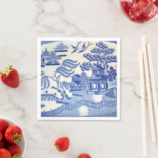 Blue Willow Cocktail Napkins Will Make You Proud Zazzle