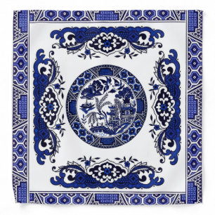 Blue Willow Design v2 Bandana
