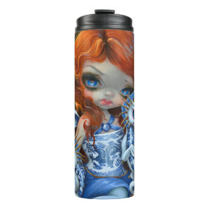"Blue Willow Dragonlings" Thermal Tumbler