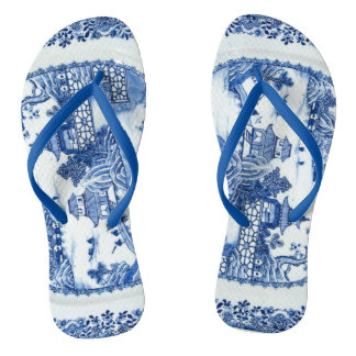 Blue Willow Flip Flops - You Have Arrived