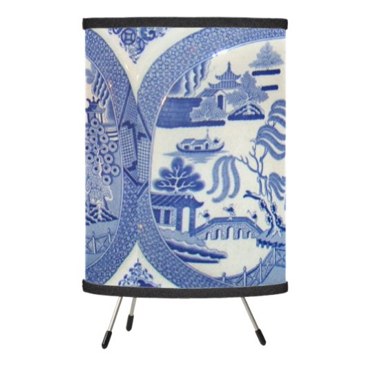 Blue Willow Floor Lamp: Nothing Cooler Tripod Lamp (Left)