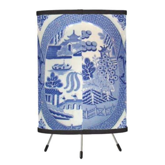 Blue Willow Floor Lamp: Nothing Cooler Tripod Lamp (Back)