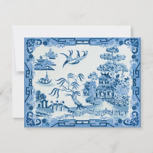 Blue Willow Invitation