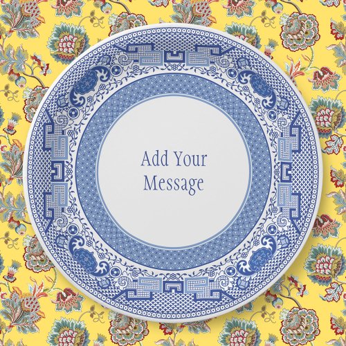 Blue Willow Paper Plates