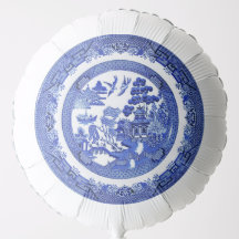 Blue Willow Pattern Helium Balloon
