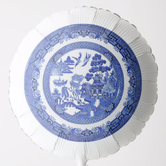 Blue Willow Pattern Helium Balloon