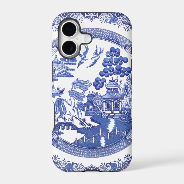 Blue Willow pattern Iphone Case (Back)