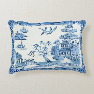 blue willow pillows